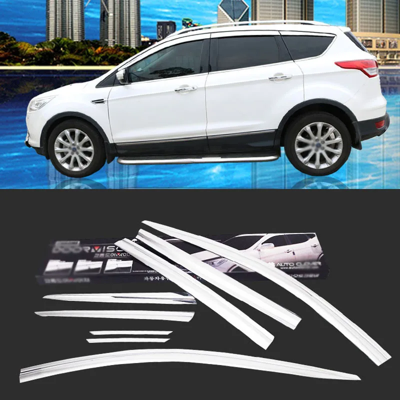 1 Set Brand New Chrome Side Vent Sun Shade Window Visors Rain Guard Deflectors For Ford Kuga 2013-2018
1 Set Brand New Chrome Side Vent Sun Shade Window Visors Rain Guard Deflectors For Ford Kuga 2013-2018
