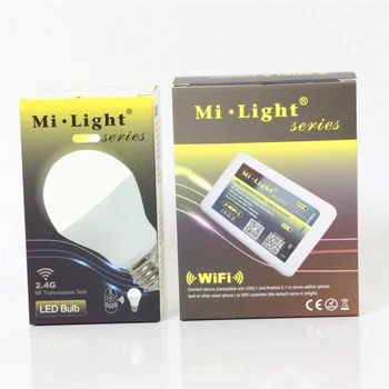 2.4G Wireless WiFi Control Mi Light E27 6W CW WW Led Bulb Lamp 110V 220V LED Spot light KTV Bar Home Party Decoration lighting
2.4G Wireless WiFi Control Mi Light E27 6W CW WW Led Bulb Lamp 110V 220V LED Spot light KTV Bar Home Party Decoration lighting