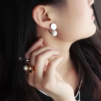 2019 Modern Rear-mounted Pearl Dangle Earrings Cuff Ring Jewelry Set Luxury Gold Color Brand Bijoux Femme Spring New Design
2019 Modern Rear-mounted Pearl Dangle Earrings Cuff Ring Jewelry Set Luxury Gold Color Brand Bijoux Femme Spring New Design
