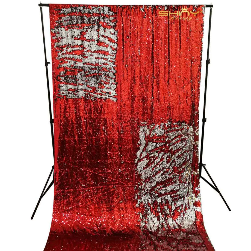 2FTX8FT 5mm sequin Backdrop Curtain 2pcs, Red to Silver Mermaid Fish Scale Sequin Fabric Wedding Decoration-60X245CM-Y959
2FTX8FT 5mm sequin Backdrop Curtain 2pcs, Red to Silver Mermaid Fish Scale Sequin Fabric Wedding Decoration-60X245CM-Y959