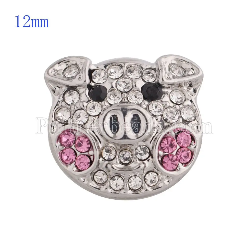 High Quality Cute Pig Snap Button 12mm Partnerbeads Interchangeable Rhinestone Snap Jewelry Fit Snap Bracelet for Women KS5136-S
High Quality Cute Pig Snap Button 12mm Partnerbeads Interchangeable Rhinestone Snap Jewelry Fit Snap Bracelet for Women KS5136-S