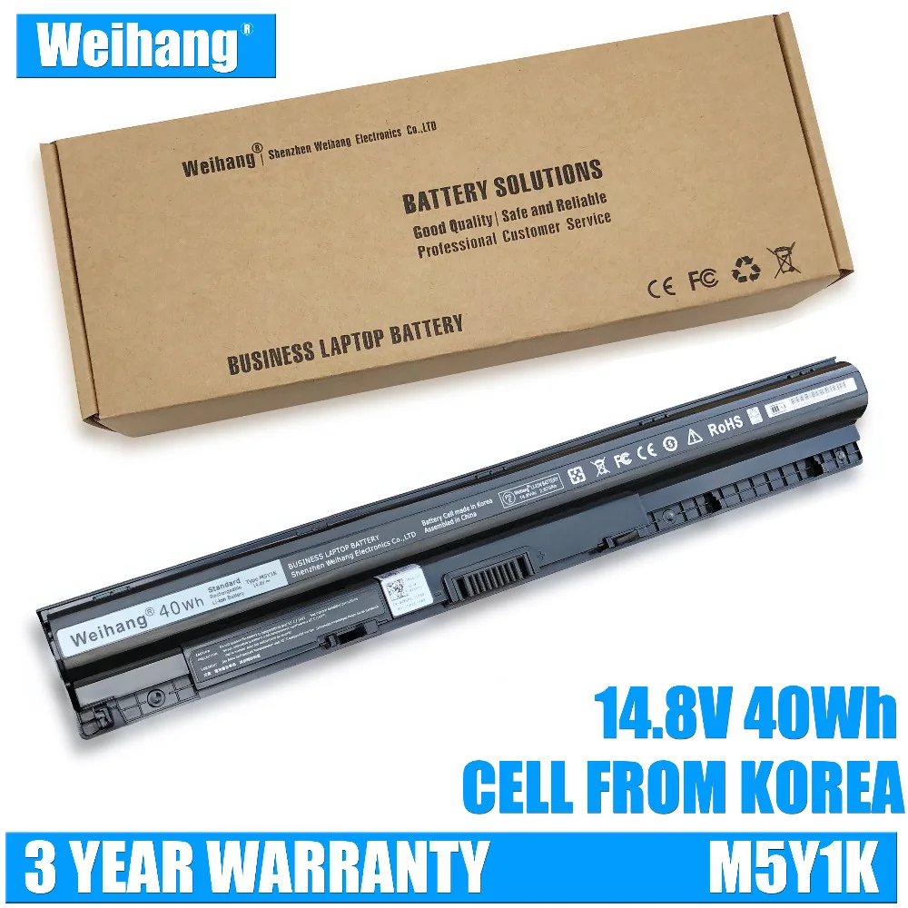 Аккумулятор Weihang M5Y1K 40 Вт/ч для DELL Inspiron 14 3451 5451 5455 15 3567 3551 5555 5558 17 5756
Аккумулятор Weihang M5Y1K 40 Вт/ч для DELL Inspiron 14 3451 5451 5455 15 3567 3551 5555 5558 17 5756