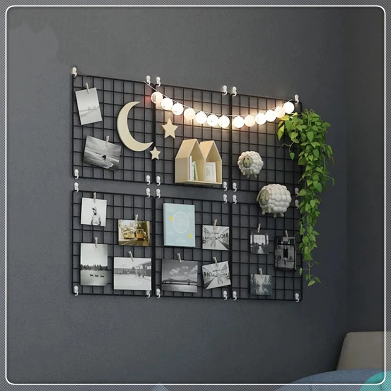 4pcs/lot Wall Shelf Photo Frame Mesh Storage Shelf Organizer Multi-Function Iron Metal Grid Decor Rack Holder Wall Art Display
4pcs/lot Wall Shelf Photo Frame Mesh Storage Shelf Organizer Multi-Function Iron Metal Grid Decor Rack Holder Wall Art Display