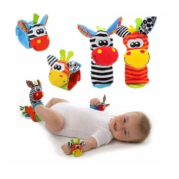 Little J Cartoon Baby Toys 0-12 Months Soft Animal