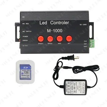 M-1000 LED Controller, Led Programable Music Controller 2048 Pixel for WS2812B WS2801 SK6812 led strip lighting
M-1000 LED Controller, Led Programable Music Controller 2048 Pixel for WS2812B WS2801 SK6812 led strip lighting