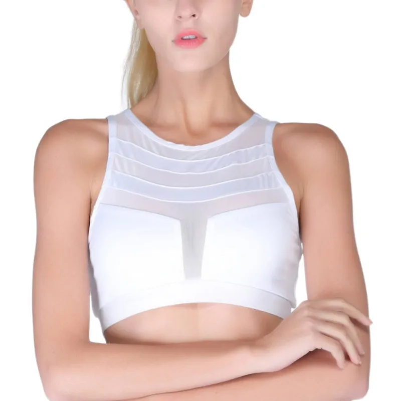 Sexy Fitness Push Up Bras Top Women Padded Racerback Tank Tops Workout Breathable Mesh Instert Medium Support Sporting Bras
Sexy Fitness Push Up Bras Top Women Padded Racerback Tank Tops Workout Breathable Mesh Instert Medium Support Sporting Bras