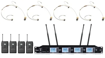 Bolymic 4 channel cordless microphone UHF Wireless Microphone System 4 Beige Headset condenser microphone 
Bolymic 4 channel cordless microphone UHF Wireless Microphone System 4 Beige Headset condenser microphone