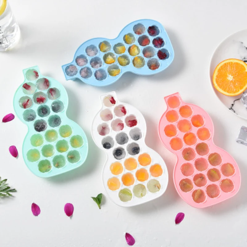 Funny Gourd Shape 10 Grids 21 Grids Silicone Ice Tray Irregular Shape Ice Cube Mold Storage Containers DIY Fruit Cake Ice Molds
Funny Gourd Shape 10 Grids 21 Grids Silicone Ice Tray Irregular Shape Ice Cube Mold Storage Containers DIY Fruit Cake Ice Molds