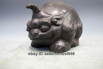 China Royal fengshui Dragon Dog Lion unicorn Figurine Pure Bronze beast Statue
China Royal fengshui Dragon Dog Lion unicorn Figurine Pure Bronze beast Statue