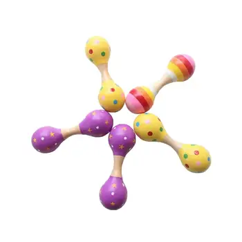 14.5cm Baby Kids Classic Wooden Rattle Handbells Shaker Double Head Maracas Sand Hammer Musical Sound Percussion Instruments Toy
14.5cm Baby Kids Classic Wooden Rattle Handbells Shaker Double Head Maracas Sand Hammer Musical Sound Percussion Instruments Toy