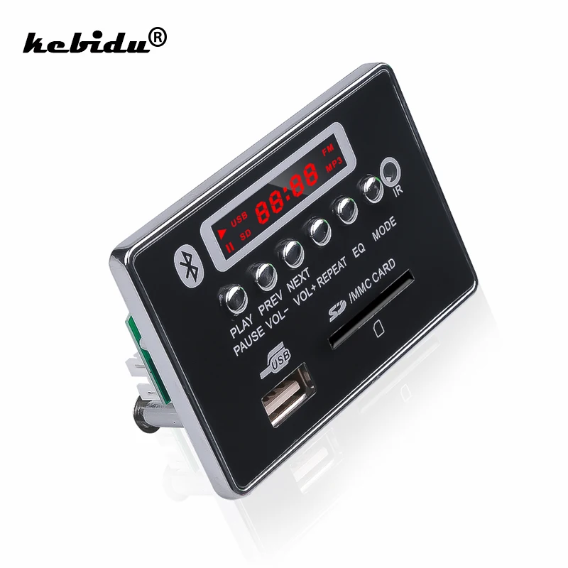 kebidu Hands-free MP3 Decoder Board Bluetooth Module Car USB MP3 Player USB FM Aux Radio for Car Integrated Remote Control New
kebidu Hands-free MP3 Decoder Board Bluetooth Module Car USB MP3 Player USB FM Aux Radio for Car Integrated Remote Control New