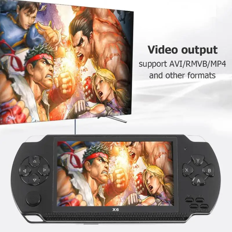Color screen video game console GB BOY X6 Handheld classic retro children's game console 8GB Built-in 300 games MP5 player
Color screen video game console GB BOY X6 Handheld classic retro children's game console 8GB Built-in 300 games MP5 player