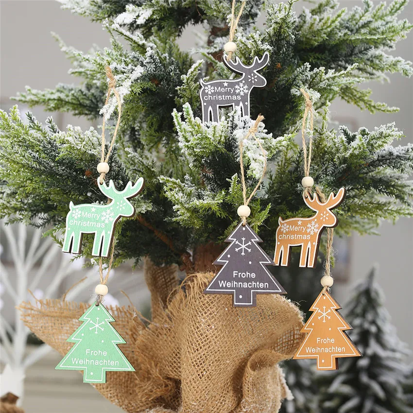 Multi Style Santa Deer Christmas Tree Ornament Decor Natural Wooden DIY Craft Elk Hanging Pendant Christmas Decorations Gifts
Multi Style Santa Deer Christmas Tree Ornament Decor Natural Wooden DIY Craft Elk Hanging Pendant Christmas Decorations Gifts