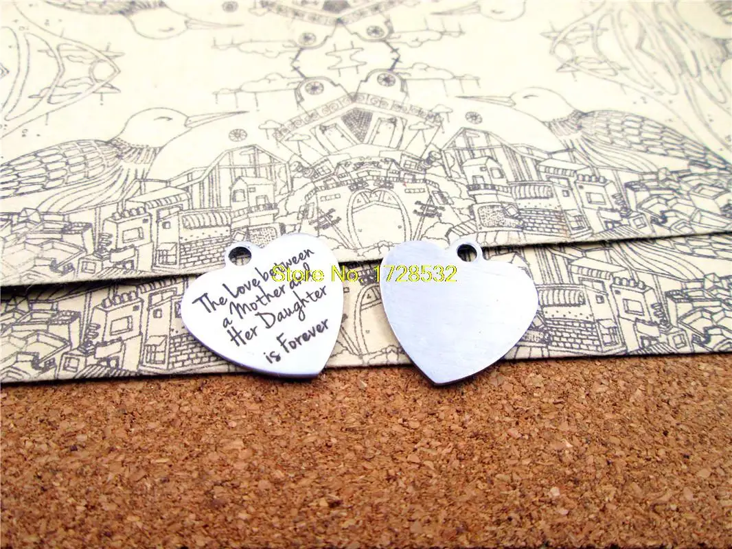 10pcs-stainless steel Charms "love daughter" DIY Charms Pendants for necklace/bracelet/keychain DIY jewelry
10pcs-stainless steel Charms "love daughter" DIY Charms Pendants for necklace/bracelet/keychain DIY jewelry
