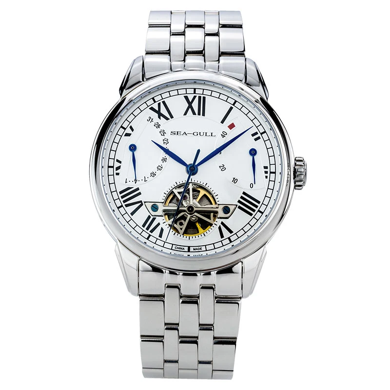 Seagull flywheel retro date power reserve display automatic self wind mechanical men's watch dress roman numerals 816.522
Seagull flywheel retro date power reserve display automatic self wind mechanical men's watch dress roman numerals 816.522