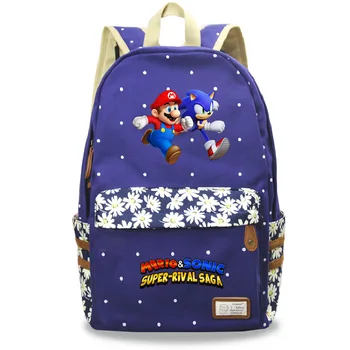 Hot Cartoon Mario & Sonic Backpack Kids Boys Girls Canvas Backpacks Children Surprise Gift School Bags Men Women Knapsack
Hot Cartoon Mario & Sonic Backpack Kids Boys Girls Canvas Backpacks Children Surprise Gift School Bags Men Women Knapsack