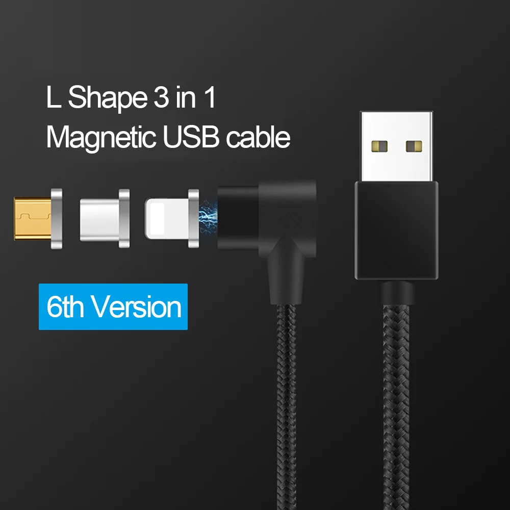 Магнитный Micro USB кабель для iPhone Samsung Type c зарядный адаптер C кабели мобильных