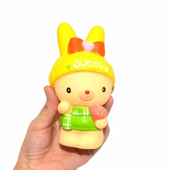 

1PCS New Kiibru Jumbo 14CM Bunny Squishy Scented Slow Rising Sweet Flower Rabbit Soft Toy Kids Halloween Gift
