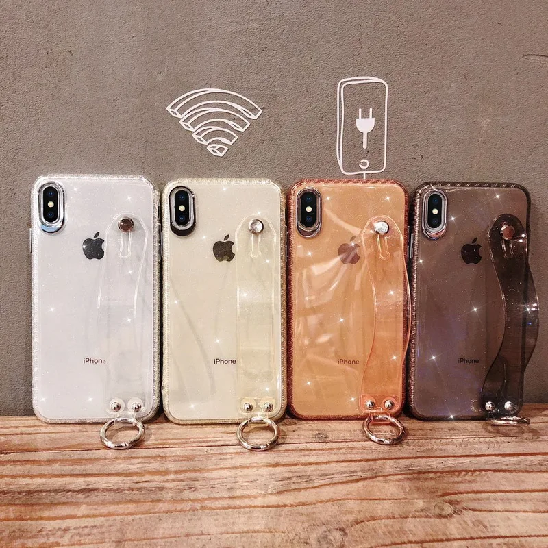 Wrist Strap Soft TPU Clear Phone Case For iPhone 7 8 6 6s plus Cases For iPhone X Xs Max XR Fashion Flower Pattern Holder Cover
Wrist Strap Soft TPU Clear Phone Case For iPhone 7 8 6 6s plus Cases For iPhone X Xs Max XR Fashion Flower Pattern Holder Cover