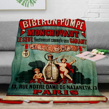 Vintage Poster - Biberon-Pompe Throw Blanket Warm Microfiber Blanket Flannel Blanket
Vintage Poster - Biberon-Pompe Throw Blanket Warm Microfiber Blanket Flannel Blanket