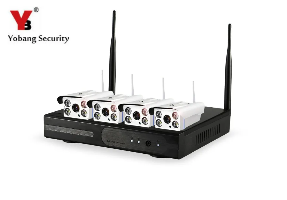 YobangSecurity AUTO-PAIR WIRELSS SYSTEM 4 CH 960P Wireless NVR kit with 4x 720p Outdoor Waterproof Wireless IP Security Camera
YobangSecurity AUTO-PAIR WIRELSS SYSTEM 4 CH 960P Wireless NVR kit with 4x 720p Outdoor Waterproof Wireless IP Security Camera