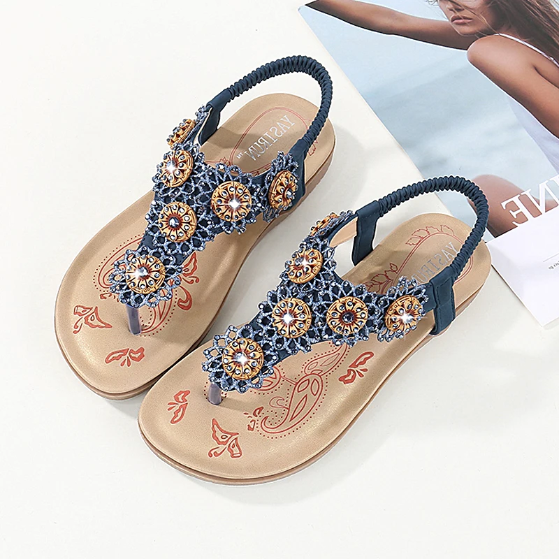 Women Sandals Summer shoes Woman Beach Sandals 2019 New Ladies Flip Flops Women Flat Sandals Bohemian Beaded Soft Sandals 41
Women Sandals Summer shoes Woman Beach Sandals 2019 New Ladies Flip Flops Women Flat Sandals Bohemian Beaded Soft Sandals 41