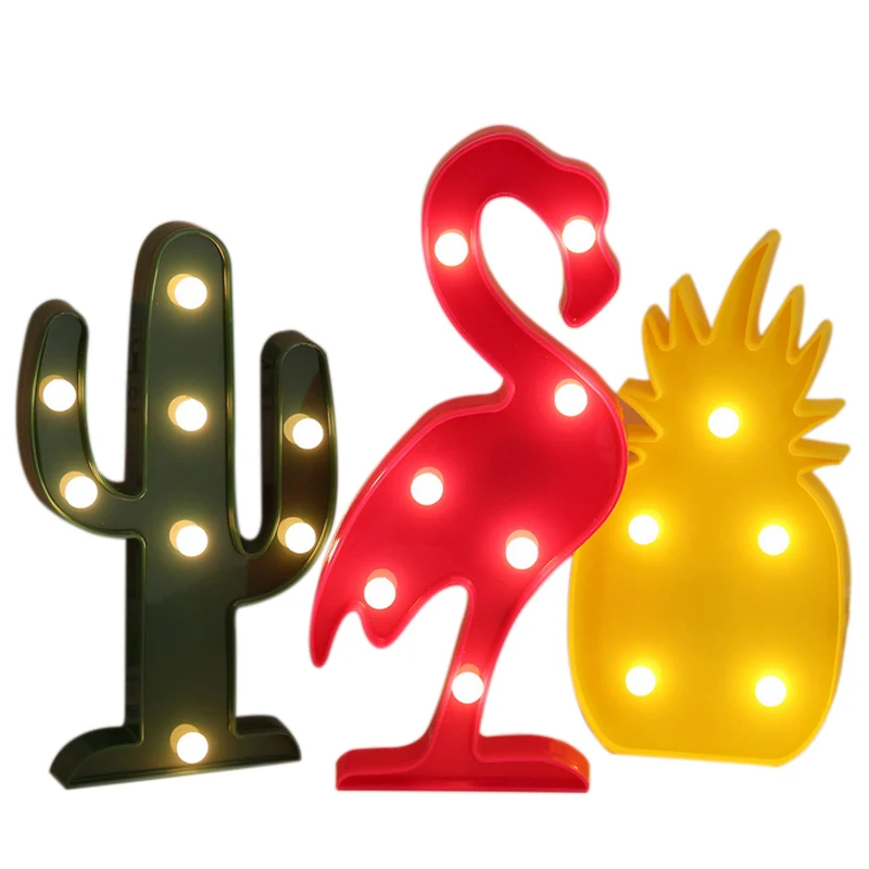New Arrival Night Decoration Light Flamingo/Pineapple/Cactus/Coconut Tree Shape LED Lamp For Home Bedroom Christmas Party Light
New Arrival Night Decoration Light Flamingo/Pineapple/Cactus/Coconut Tree Shape LED Lamp For Home Bedroom Christmas Party Light