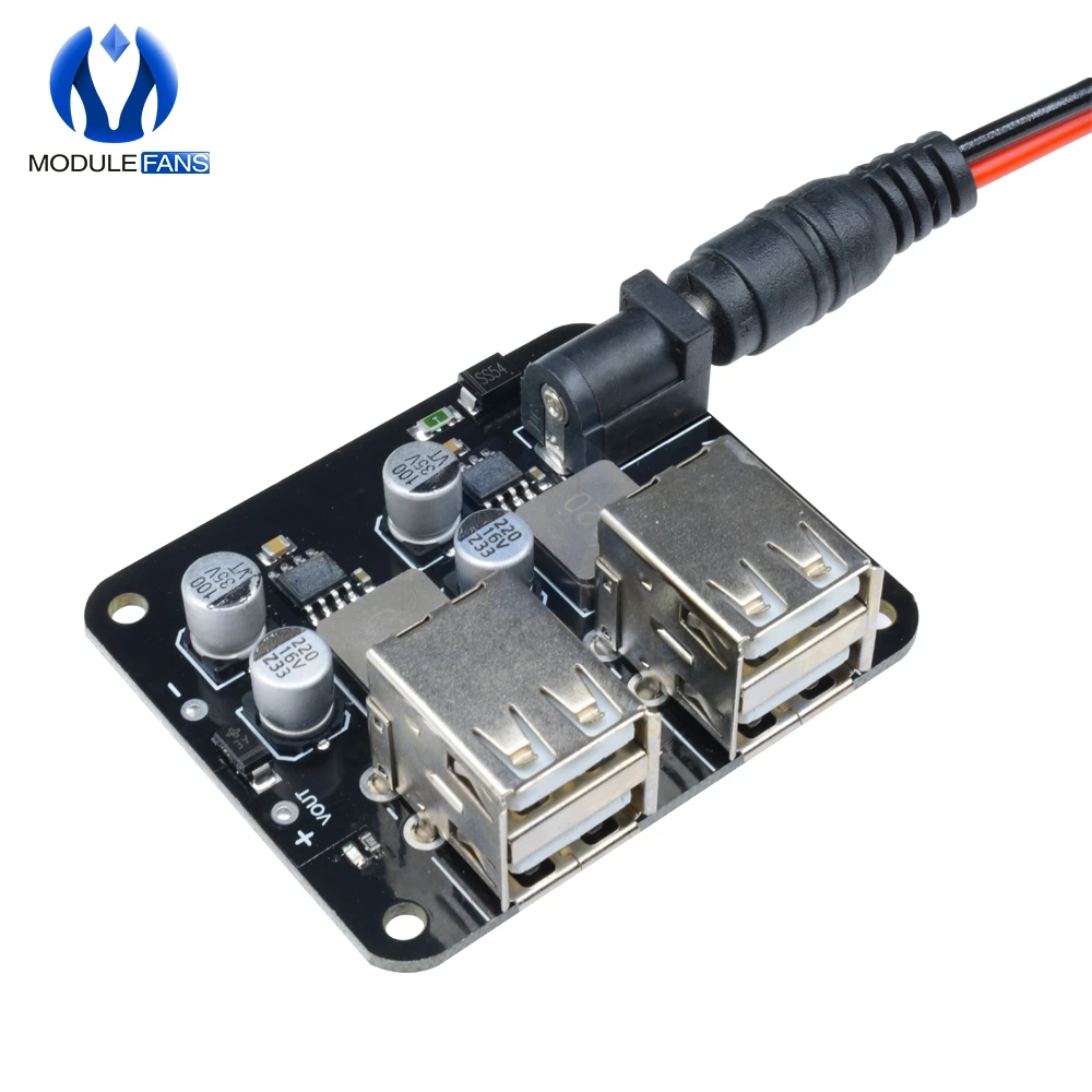 DC 12V 19V 24V to 5V 6A Module 4 Four USB Mobile Car Charger Power Supply Step Down Diy Kit Electronic PCB Board Module
DC 12V 19V 24V to 5V 6A Module 4 Four USB Mobile Car Charger Power Supply Step Down Diy Kit Electronic PCB Board Module