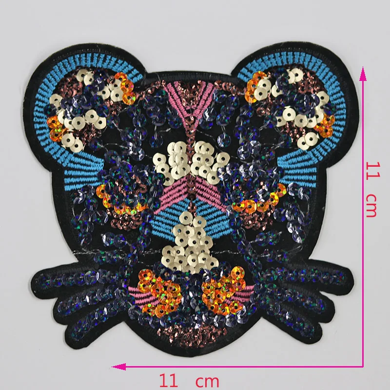 Tiger sequins dark blue beautiful Embroidered Iron on Patches for Clothing DIY Stripes Clothes diamond Stickers Custom Badges
Tiger sequins dark blue beautiful Embroidered Iron on Patches for Clothing DIY Stripes Clothes diamond Stickers Custom Badges