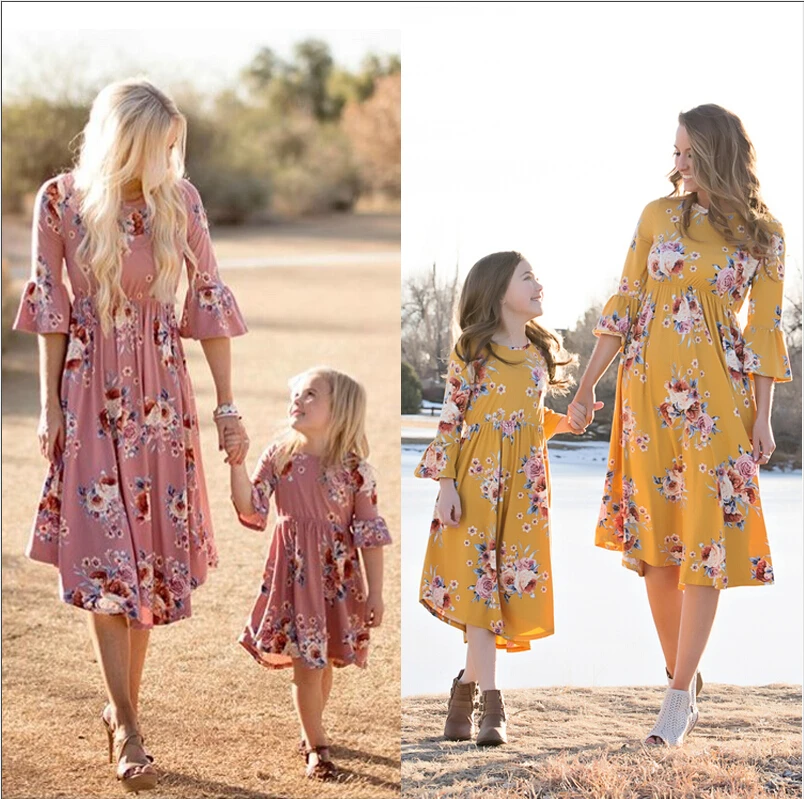 Summer Family Matching Flower Clothes Mother Daughter Floral Beach Sundress Women Kids Girls Ruffles Casual Dresses Yellow
Summer Family Matching Flower Clothes Mother Daughter Floral Beach Sundress Women Kids Girls Ruffles Casual Dresses Yellow