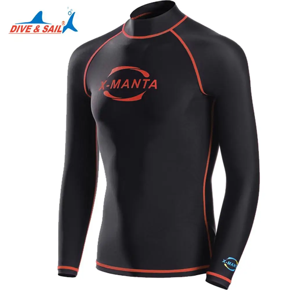 DIVE&SAIL Men's Lycra UPF 50 long sleeve rash guards shirts Snorkeling Diving Skin Anti-UV Wear Surfing quick-drying swimsuit
DIVE&SAIL Men's Lycra UPF 50 long sleeve rash guards shirts Snorkeling Diving Skin Anti-UV Wear Surfing quick-drying swimsuit