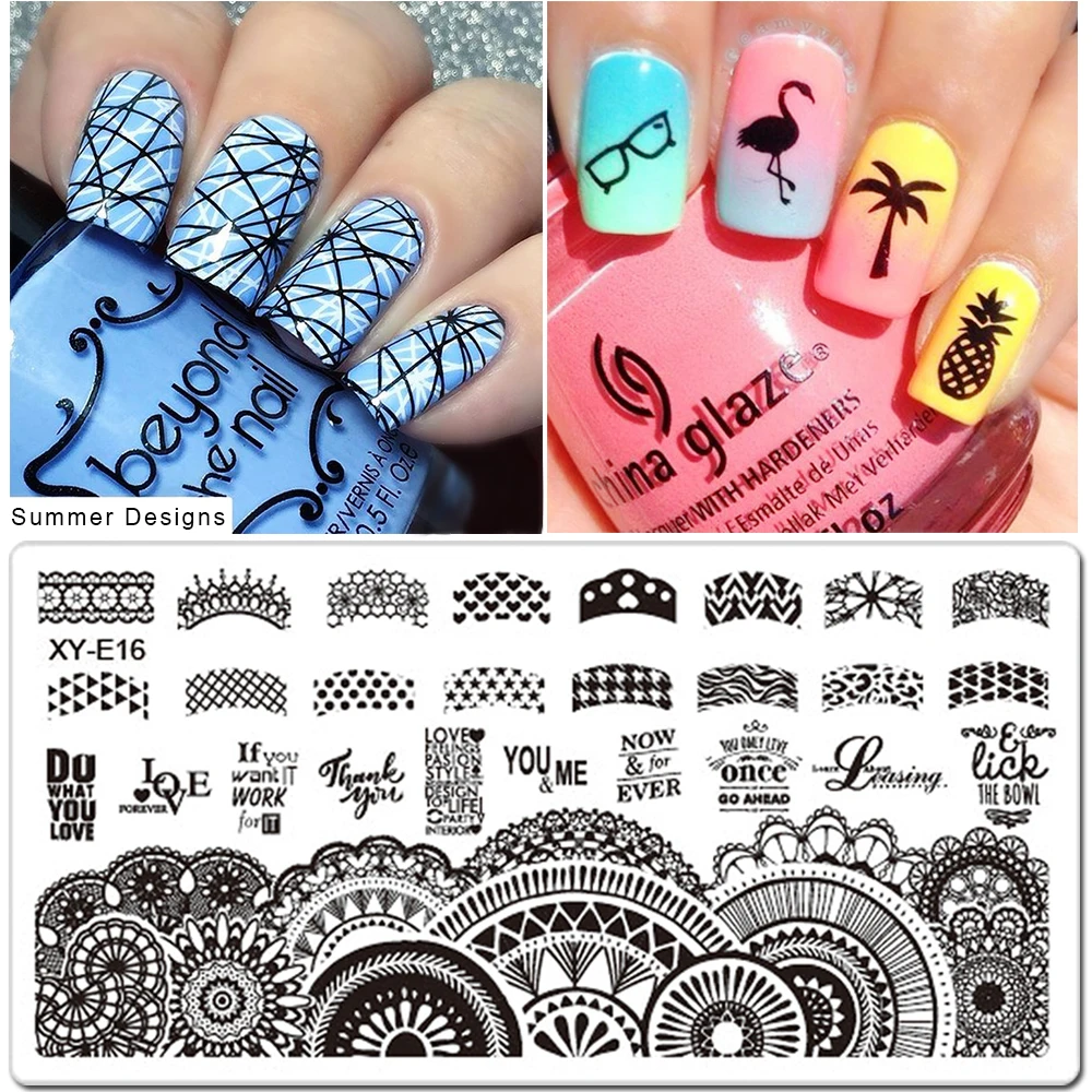 1pcs Nail Art Stamping Plates Set Cartoon Lace Flowers Christmas Design Polish Stamp New Arrival Templates Manicure SAXYE01-16
1pcs Nail Art Stamping Plates Set Cartoon Lace Flowers Christmas Design Polish Stamp New Arrival Templates Manicure SAXYE01-16