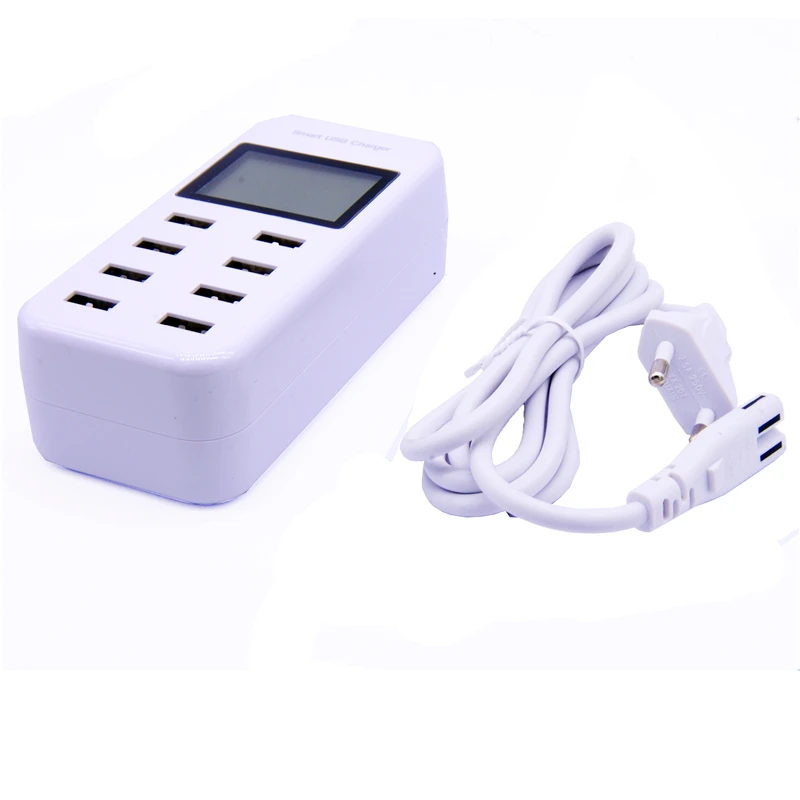 USB Charger Portable Multi USB Port Rapid Charger 8 Port USB Socket Fast Charger with LCD Display for Smart Mobile Phone
USB Charger Portable Multi USB Port Rapid Charger 8 Port USB Socket Fast Charger with LCD Display for Smart Mobile Phone