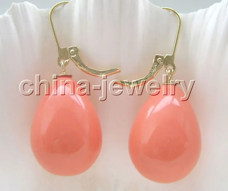 Free Shipping >>>>Beautiful 12-16mm orange drip sea shell pearl earring - 14k gold filled 
Free Shipping >>>>Beautiful 12-16mm orange drip sea shell pearl earring - 14k gold filled