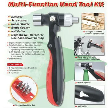 3 in 1 Combination Ratchet Screwdriver Hammer Multi Tool With 3-Way Ratchet Wrench Screwdriver Hammer Socket Handle
3 in 1 Combination Ratchet Screwdriver Hammer Multi Tool With 3-Way Ratchet Wrench Screwdriver Hammer Socket Handle