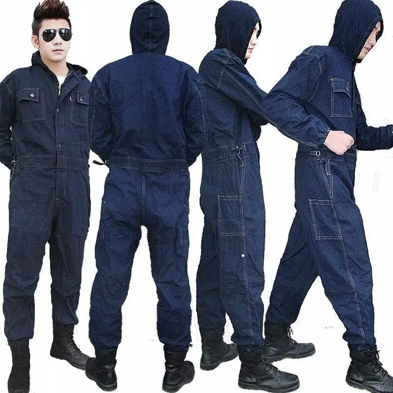 Men Workwear Mechanic Jumpsuit Protective jeans Coveralls Overalls Trousers
Men Workwear Mechanic Jumpsuit Protective jeans Coveralls Overalls Trousers