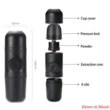 Mini Coffee Machine Hand Held Coffee Maker Portable Compact Manual Espresso Maker Hand Pressure Portable Express Coffee Maker 
Mini Coffee Machine Hand Held Coffee Maker Portable Compact Manual Espresso Maker Hand Pressure Portable Express Coffee Maker