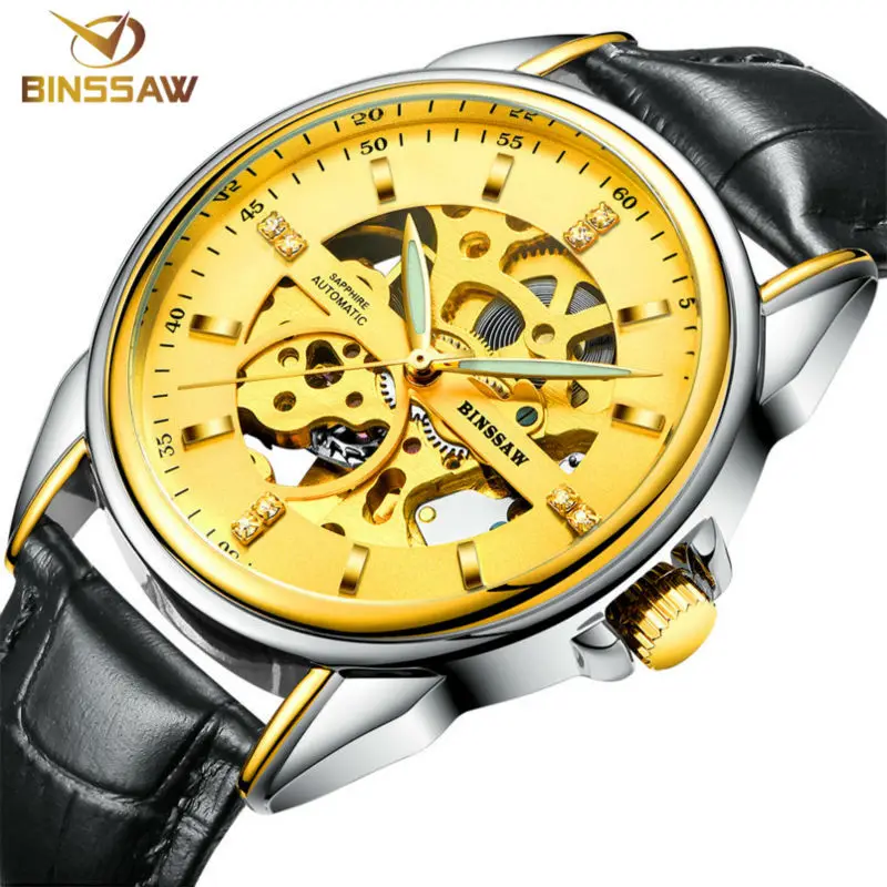 BINSSAW / 2017 stainless steel watch original luxury top brand new men skeleton automatic mechanical watches Relogio Masculino
BINSSAW / 2017 stainless steel watch original luxury top brand new men skeleton automatic mechanical watches Relogio Masculino