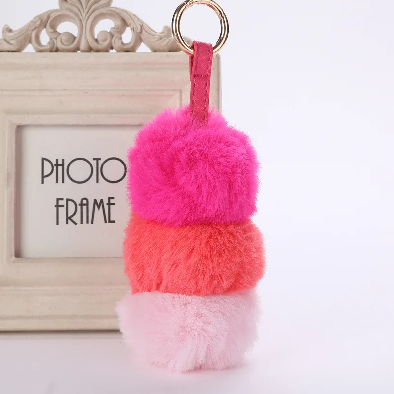 A Series Three Faux Rabbit Hair Fluffy Pompon Bag KeyChain Rabbit Fur Ball Key Ring Bag Pendant Factory Direct Sale 6C1231
A Series Three Faux Rabbit Hair Fluffy Pompon Bag KeyChain Rabbit Fur Ball Key Ring Bag Pendant Factory Direct Sale 6C1231