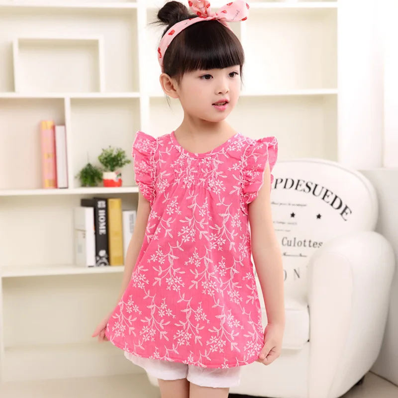Children Clothing Summer Floral Suit Korean Cute Flying Shoulder Sleeve Skirt Blouse Thin Cotton Hemp Tops girl clothes
Children Clothing Summer Floral Suit Korean Cute Flying Shoulder Sleeve Skirt Blouse Thin Cotton Hemp Tops girl clothes