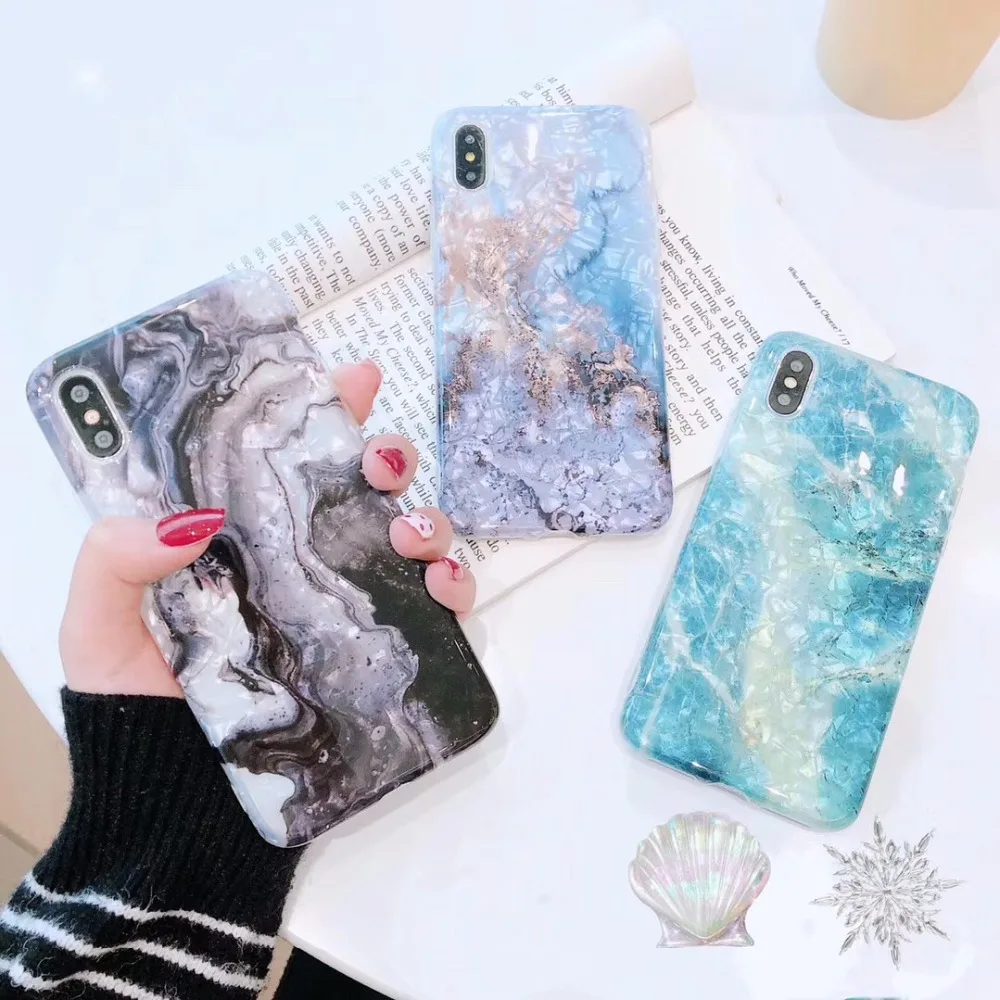 Luxury Marble Glitter phone Case for iphone XS Max X XR Glossy soft silicone Case For iphone 6 6s 7 8 plus back cover
Luxury Marble Glitter phone Case for iphone XS Max X XR Glossy soft silicone Case For iphone 6 6s 7 8 plus back cover