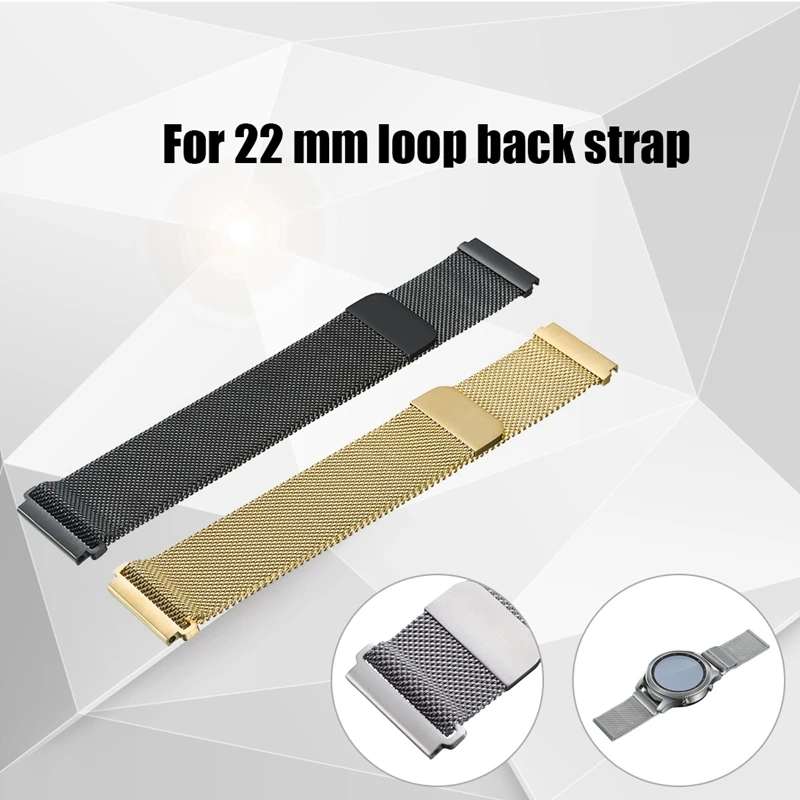 Hangrui Metal Milanese Loop Magnetic Band For Samsung Gear S3 Strap 20MM 22MM Wrist Band Belt For Xiaomi Huami AMAZFIT Bip Strap (26)