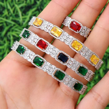 missvikki 7 Colors Handmade Gorgeous Open Bangle Ring Jewelry Set Clear Square Crystal Korea Japan Romantic Sweet Accessories
missvikki 7 Colors Handmade Gorgeous Open Bangle Ring Jewelry Set Clear Square Crystal Korea Japan Romantic Sweet Accessories
