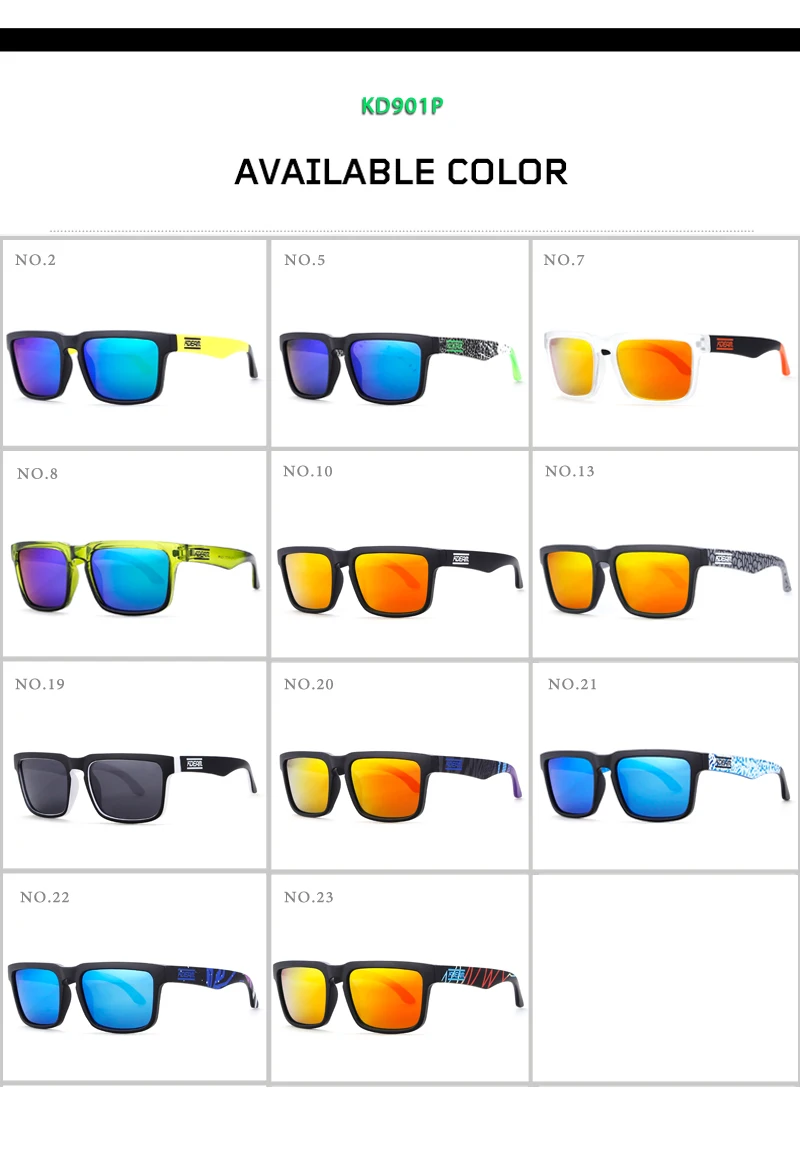 Kdeam Поляризованные летние солнцезащитные очки Для мужчин солнечные с отражающим