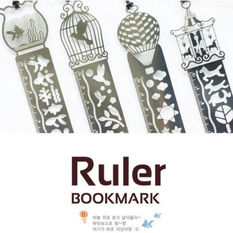 3-in-1 cute cartoon animal metal bookmark ruler stencil fish bird fire balloon circus design 4patterns
3-in-1 cute cartoon animal metal bookmark ruler stencil fish bird fire balloon circus design 4patterns