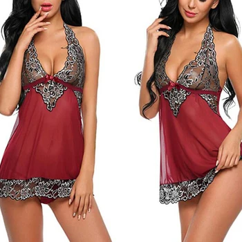 Women Sexy Lace Night Dress Lingerie Deep V Nightgowns Casual Home Dress Nightdress Fashion Sleepwear Summer Homewear
Women Sexy Lace Night Dress Lingerie Deep V Nightgowns Casual Home Dress Nightdress Fashion Sleepwear Summer Homewear