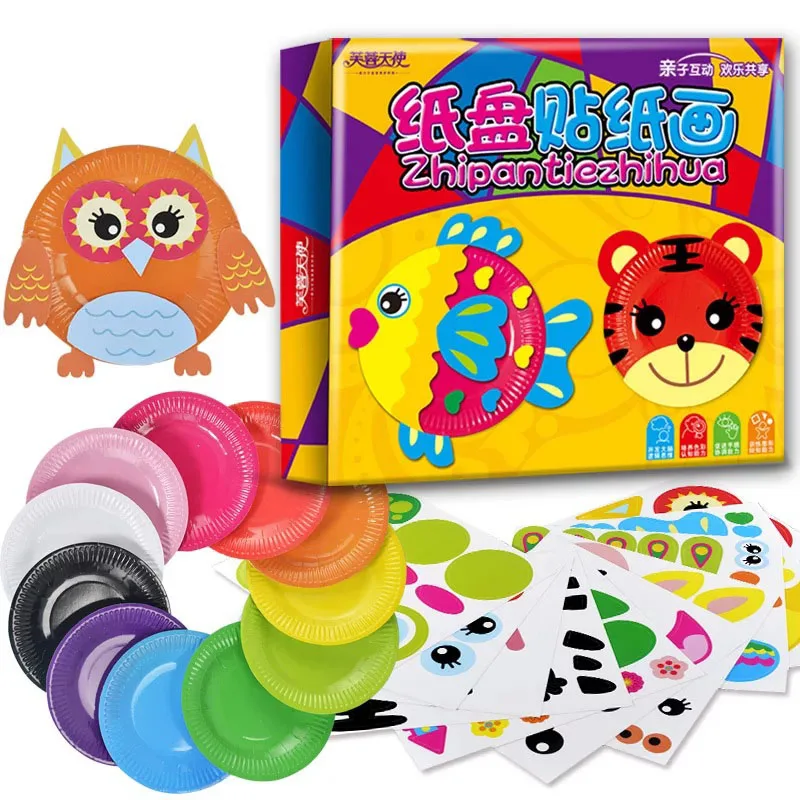 10 pcs/box Children Color Paper Plate DIY Craft Toy/Kids Rainbow Plate Handmade Paper Disc Animals for Sticker and Drawing Toy
10 pcs/box Children Color Paper Plate DIY Craft Toy/Kids Rainbow Plate Handmade Paper Disc Animals for Sticker and Drawing Toy