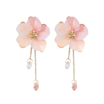 2018 Hot Style New Arrive Exaggerate Matting Flower Drop Earrings For Women Fashion Jewelry Long Chain Shell Crystal Pendientes
2018 Hot Style New Arrive Exaggerate Matting Flower Drop Earrings For Women Fashion Jewelry Long Chain Shell Crystal Pendientes