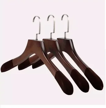 Promotional retro wooden hangers solid wood womens clothing store no trace flocking pants rack free custom LOGO
Promotional retro wooden hangers solid wood womens clothing store no trace flocking pants rack free custom LOGO