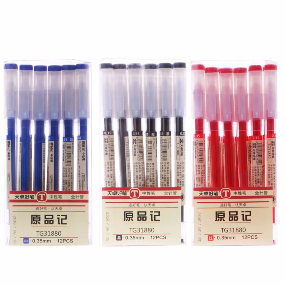 12Pcs Gel Pen 0.35mm Black Blue Ink Pen School Office Student Exam Writing Stationery
12Pcs Gel Pen 0.35mm Black Blue Ink Pen School Office Student Exam Writing Stationery